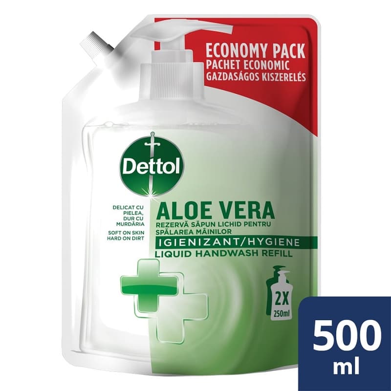 Dettol Pumpás folyékony szappan utántöltő Aloe Vera