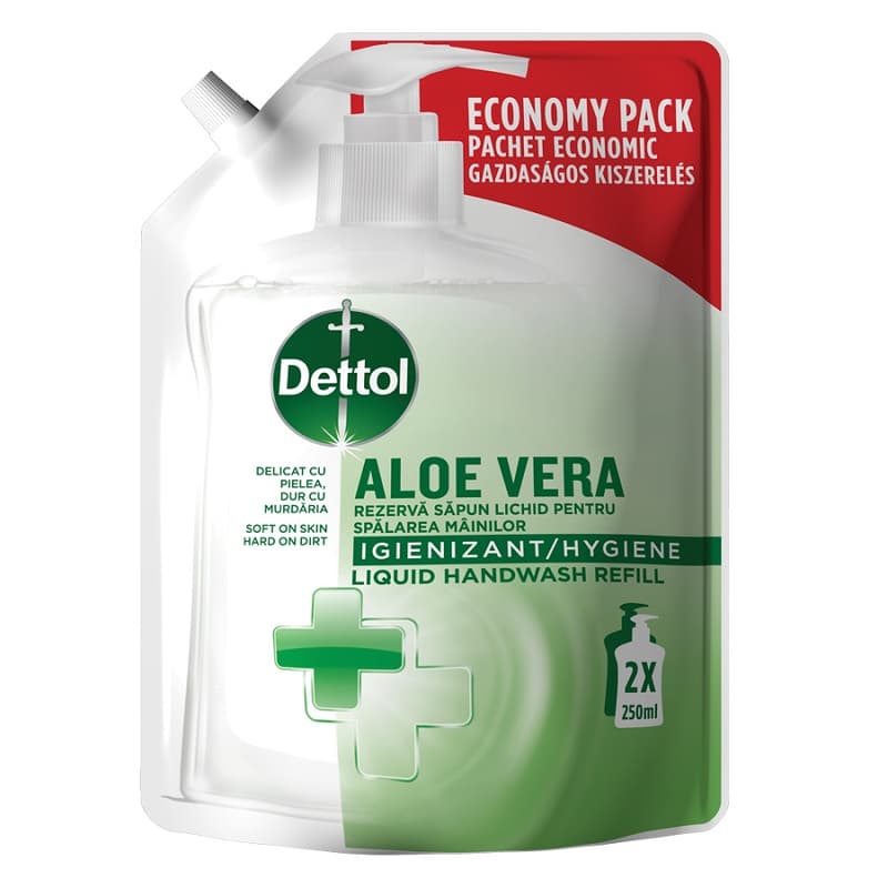 Dettol Pumpás folyékony szappan utántöltő Aloe Vera