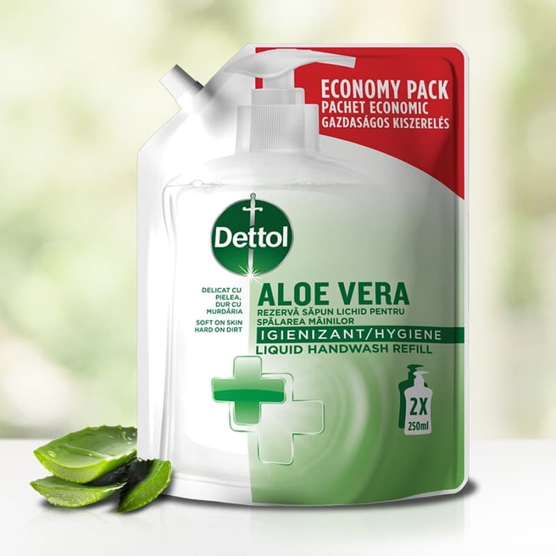Dettol Pumpás folyékony szappan utántöltő Aloe Vera