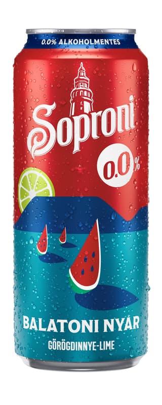 Soproni 0,0% Balaton Görögdinnye-Lime