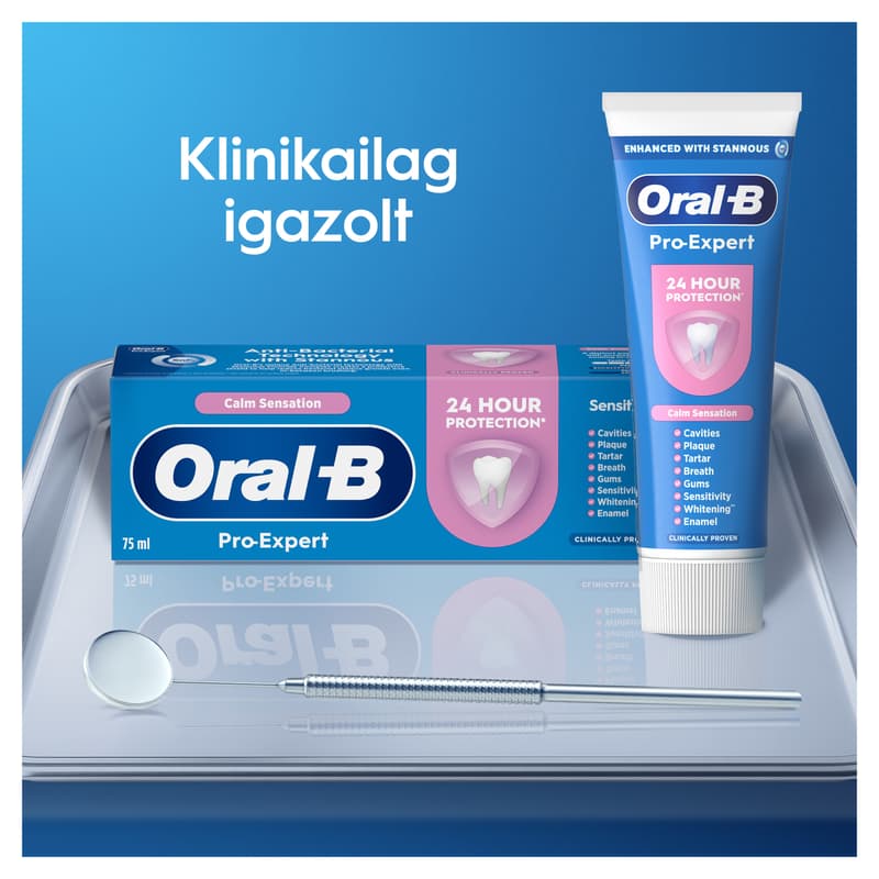 Oral-B Pro-Expert Sensitive Calm Sensation Fogkrém, 2x75 ml