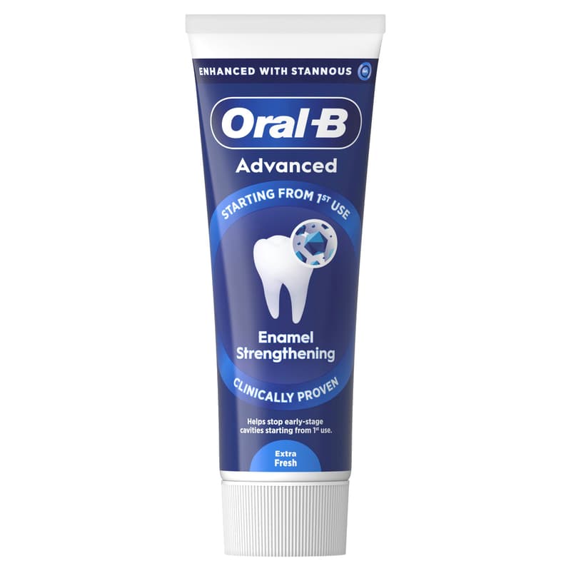 Oral-B Advanced Enamel Strenghtening Extra Fresh Fogkrém, 2x75 ml