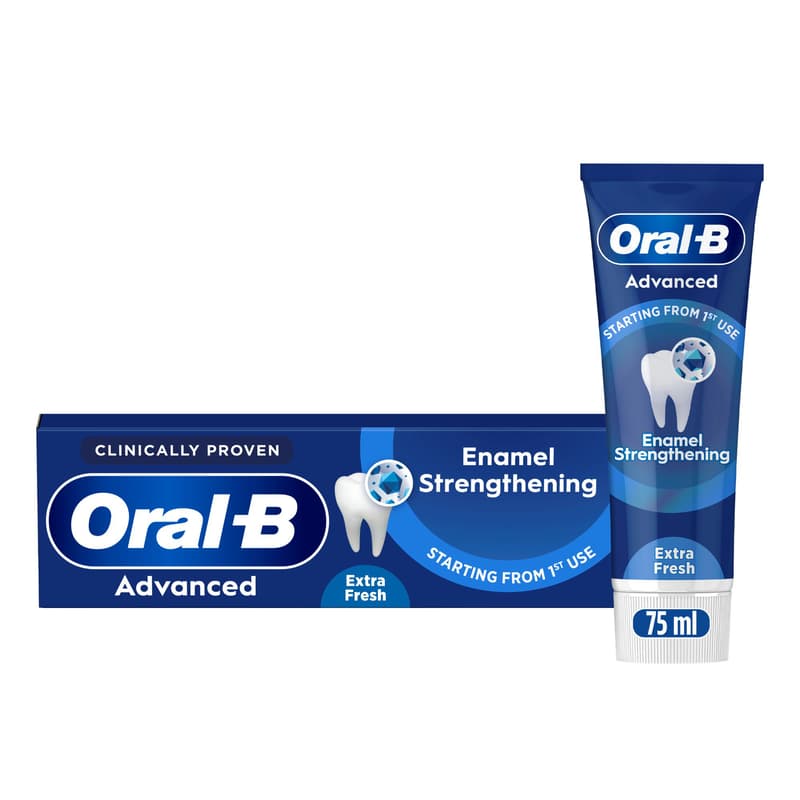 Oral-B Advanced Enamel Strenghtening Extra Fresh Fogkrém, 2x75 ml