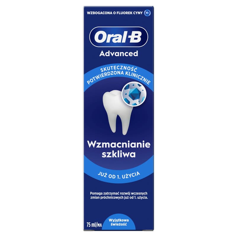 Oral-B Advanced Enamel Strenghtening Extra Fresh Fogkrém, 2x75 ml