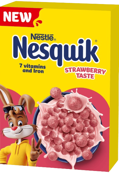 Nestlé Nesquik strawberry - Eperízű, ropogós gabonapehely vitaminokkal és vassal
