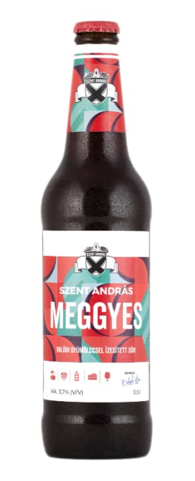 Szent András Meggyes sör Valódi gyümölcsös Lager