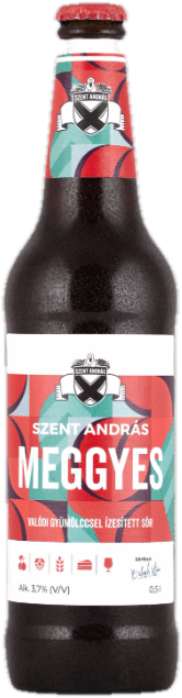 Szent András Meggyes sör Valódi gyümölcsös Lager