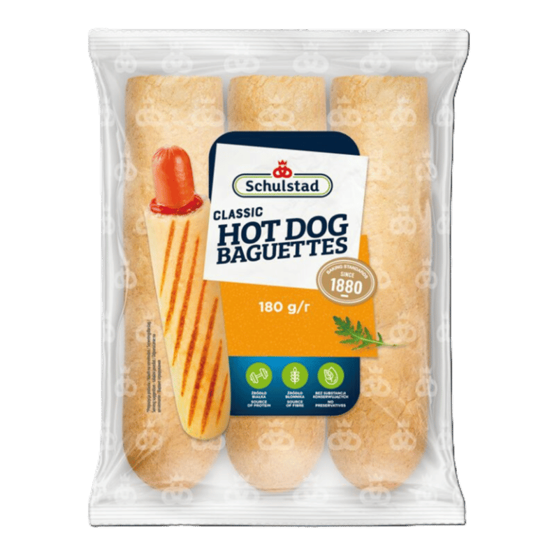 Schulstad Hot Dog Baguettes (3x60g)