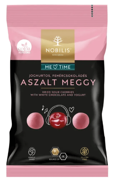 Nobilis joghurtos ,csokoládés aszalt meggy