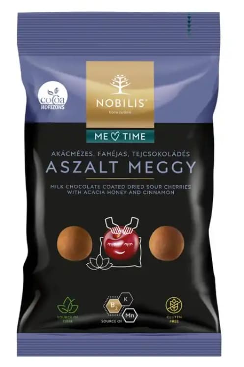 Nobilis akácmézes, fahéjas, tejcsokoládés aszalt meggy
