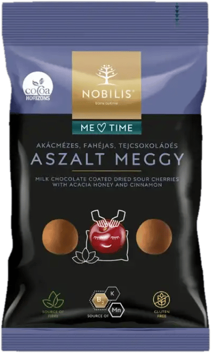 Nobilis akácmézes, fahéjas, tejcsokoládés aszalt meggy