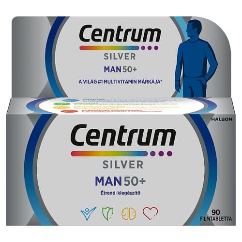 Centrum Silver Man 50+ multivitamin filmtabletta férfiaknak 90 db