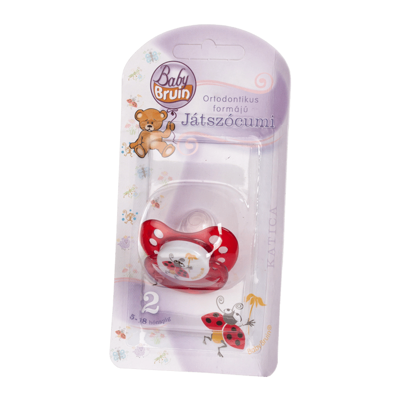 Baby Bruin szilikon játszócumi 2-es katica 1 db