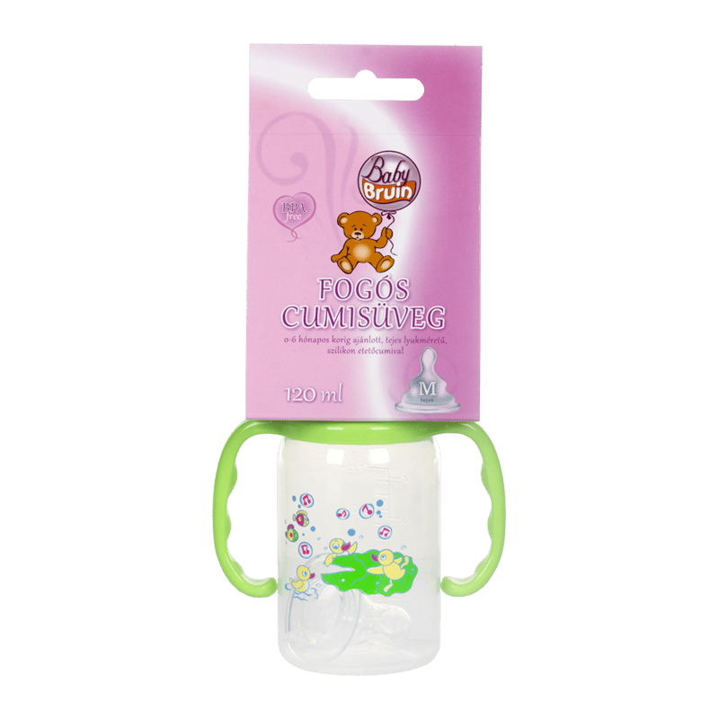 Baby Bruin polipropilén fogantyús cumisüveg BPA mentes 120ml