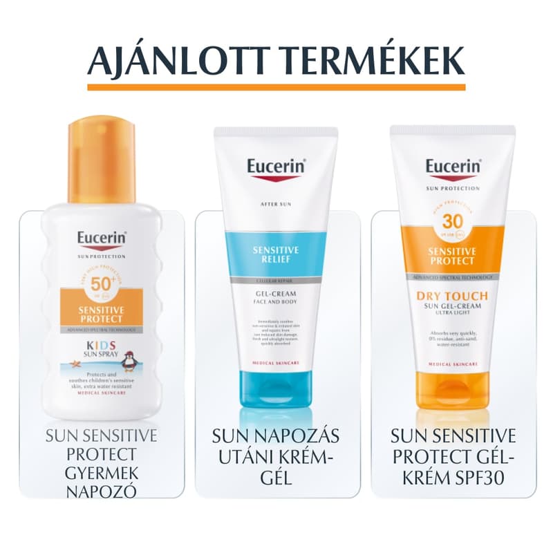 Eucerin Sun Oil Control színezett napozó gél-krém arcra medium SPF50+ 50ml