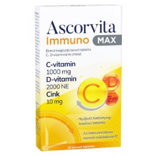 Ascorvita Immuno MAX bevont tabletta 30 db