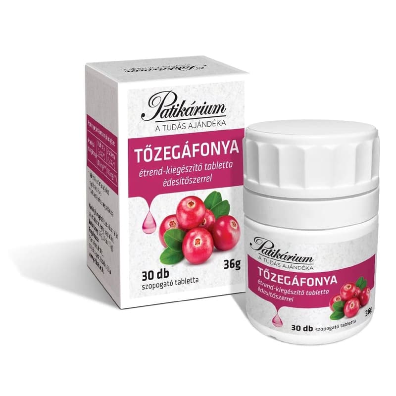 Patikárium Tőzegáfonya tabletta 30 db