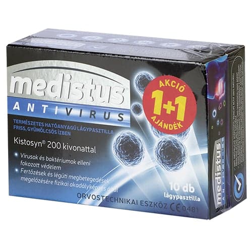 VitaPlus Medistus Antivirus pasztilla gyümölcsös ízű 20 db