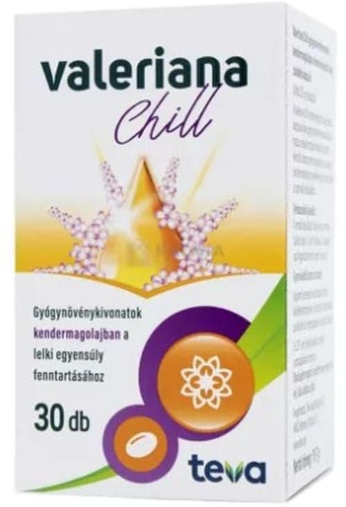 Valeriana Chill gyógynövény kivonatos lágy kapszula 30 db