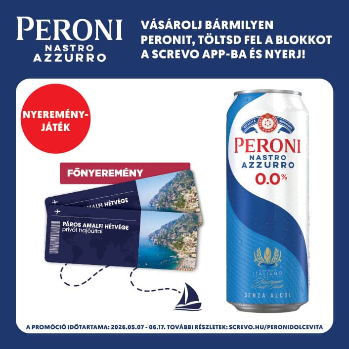 Peroni Nastro Azzurro non-alcoholic light beer 0,0%