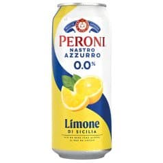 Peroni Nastro Azzuro Lemon mix of Lemon flavoured drink and non-alcoholic light beer 0,0%