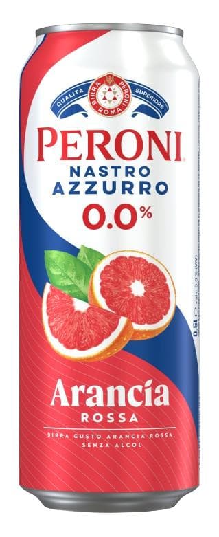 Peroni Nastro Azzuro Vérnarancs alkoholmentes világos sör és vérnarancs  ízű ital keveréke 0,0%