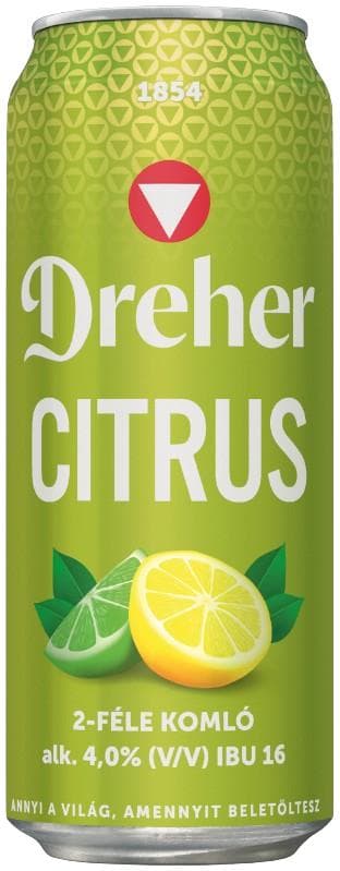 Dreher Citrus mix of light beer and citrus flavoured drink 4%