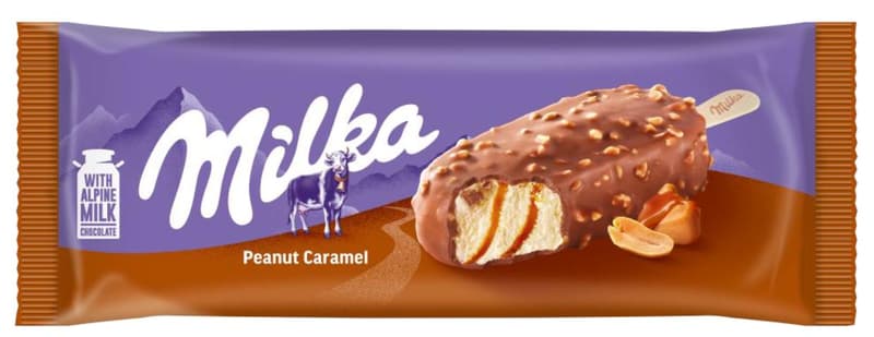 Milka mogyorós karamell jégkrém