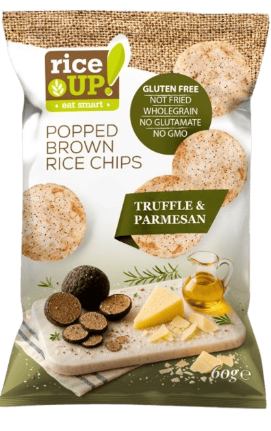 Rice up brown rice chips truffle and parmesan