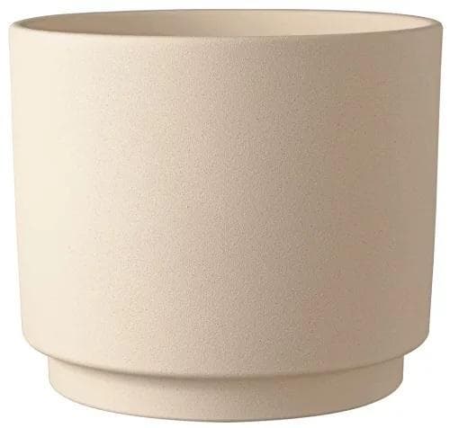 Ceramic flower pot sahara beige 13x12 cm