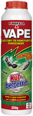 VAPE csótány- és hangyairtó porozószer 250g_HU ÚJDONSÁGOK