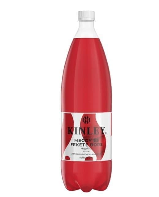 Kinley Sour Cherry and Black Pepper Flavored Carbonated Soft Drink with Sugar and Sweeteners