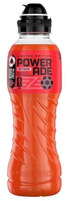 Powerade Attack szénsavmentes fahéjízű izotóniás sportital pantoténsavval
