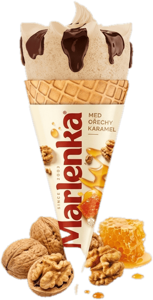 MARLENKA ice cone Caramel