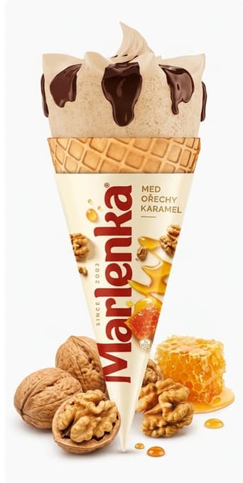 MARLENKA ice cone Caramel