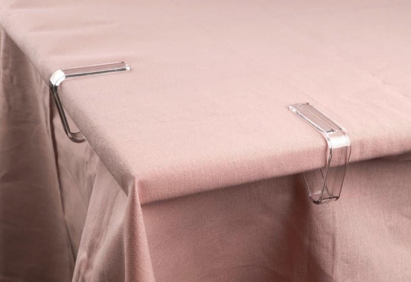 Fackelmann 4 table cloth holders big 5,5cm card