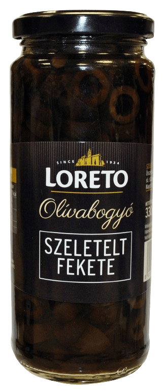 Loreto fekete szeletelt olívabogyó (230g)