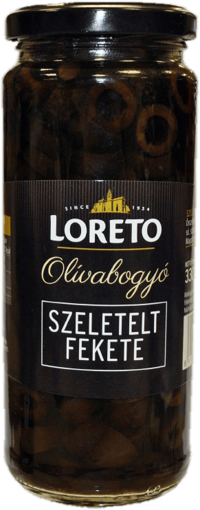 Loreto fekete szeletelt olívabogyó (230g)
