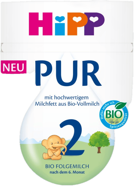 HiPP 2 PUR BIO Tejalapú anyatej-kiegészítő tápszer, 6 hónapos kortól