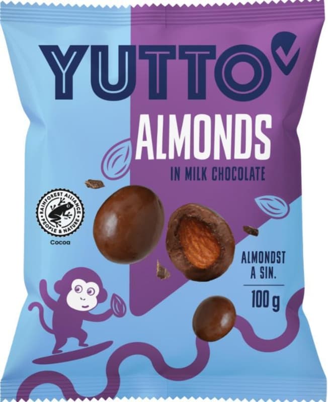 YUTTO Tejcsokoládéval bevont mandula
