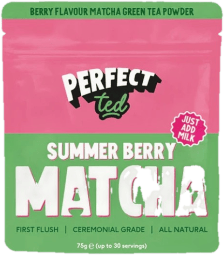 PerfecTed Matcha green tea, strawberry