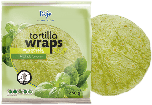 Dijo Tortilla with Spinach and Basil Flavor (4pcs)