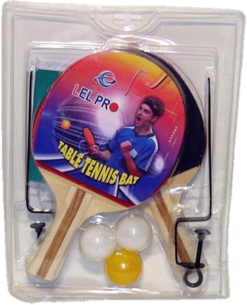 Pingpong ütő 2 darabos készlet labdával és hálóval