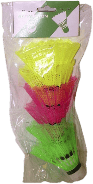 Színes tollaslabda 6 darabos készlet