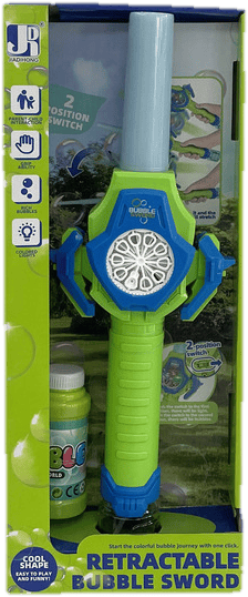 Buborékfújó lézerkard fénnyel és hanggal + 110 ml folyadék