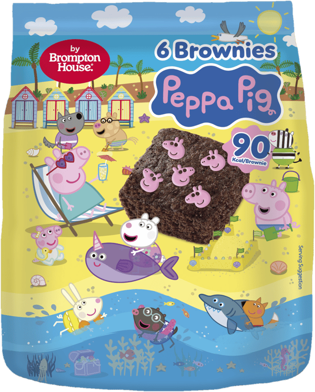 Peppa malac Brownie cukor díszítéssel