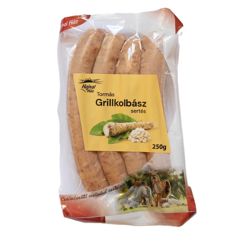 Hajnalhús sertés grillkolbász tormás