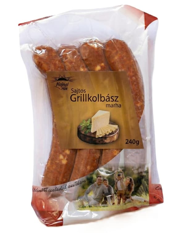 Hajnalhús marha grillkolbász sajtos