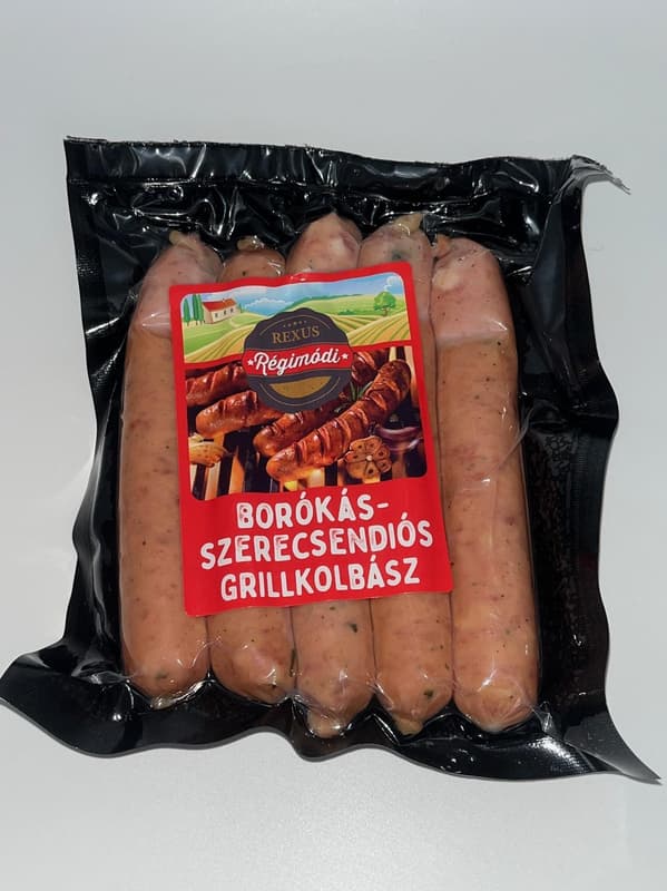 Régimódi borókás - szerecsendiós grillkolbász