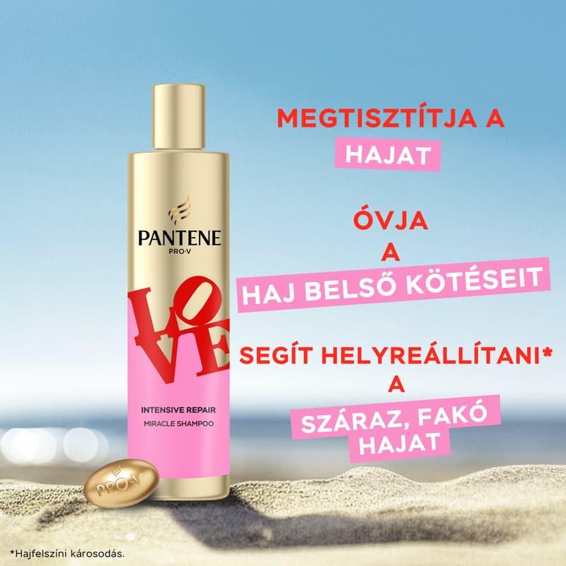 Pantene Robert Indiana Love Edition Intensive Repair Miracle Sampon, 250 ml